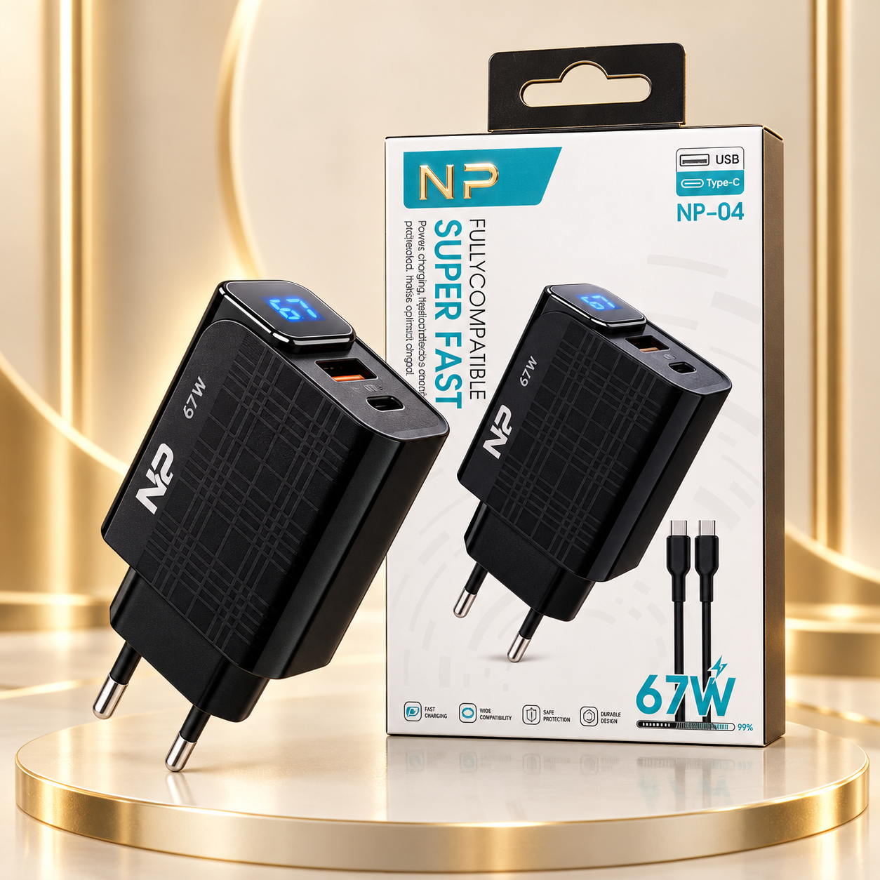 NP-04 67W Fast Charger
